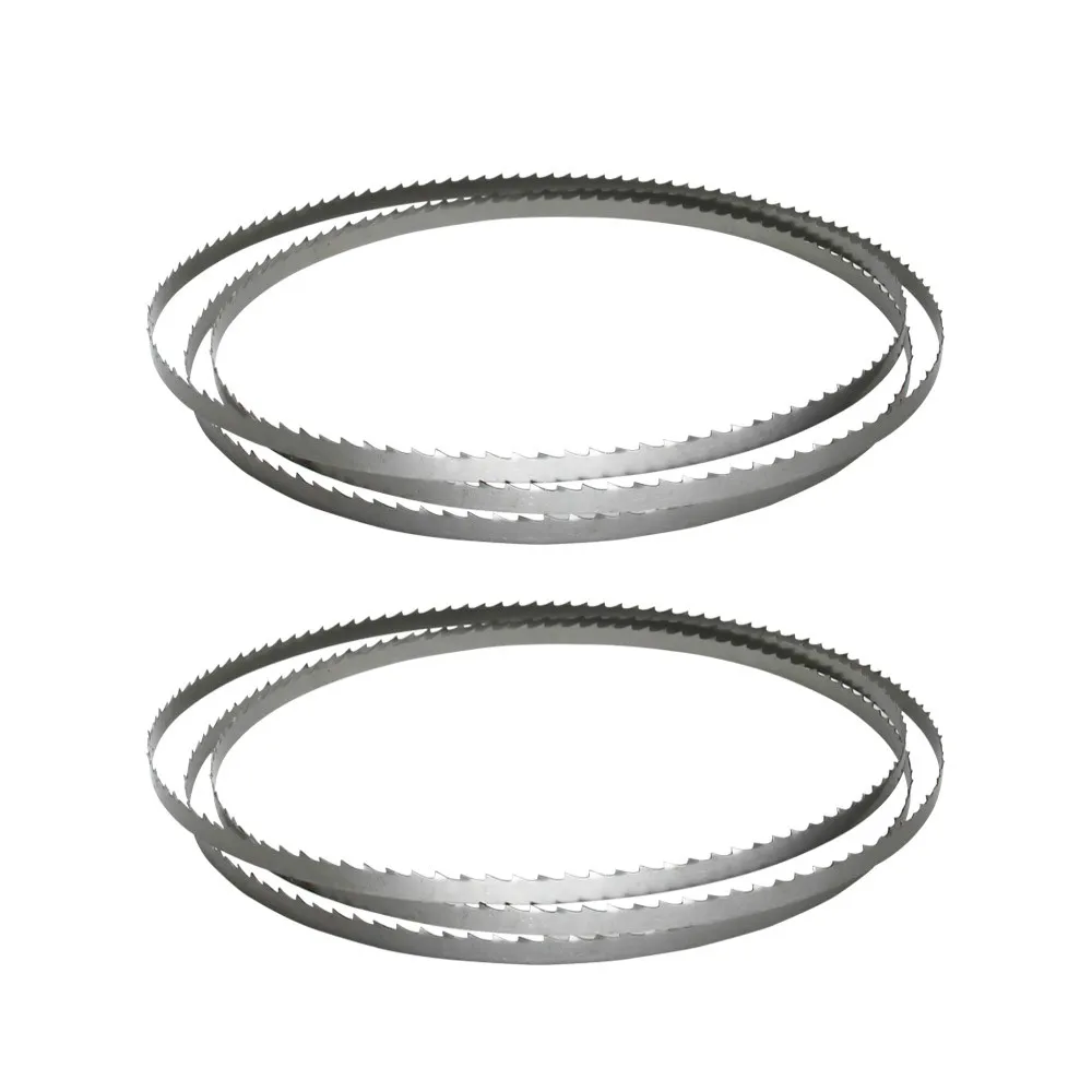 Livter 2pcs Wood Band Saw Blade 1400 x 6.35 x 0.35mm Bandsaw Blades Woodworking Tools for Wood Cutting TPI 6 10 15
Livter 2pcs Wood Band Saw Blade 1400 x 6.35 x 0.35mm Bandsaw Blades Woodworking Tools for Wood Cutting TPI 6 10 15