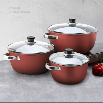 Cookware set iron pot Cooking Pot set cast saucepan soup pot induction cooer Glass Lid hotpot wok frying pan stew pot Casserole
Cookware set iron pot Cooking Pot set cast saucepan soup pot induction cooer Glass Lid hotpot wok frying pan stew pot Casserole