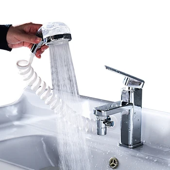 Bathroom Faucet Connector Kitchen Water Tap Extension Nozzle Sprayer Attachment Toilet Washbasin Extended Shampoo Artifact Hand
Bathroom Faucet Connector Kitchen Water Tap Extension Nozzle Sprayer Attachment Toilet Washbasin Extended Shampoo Artifact Hand