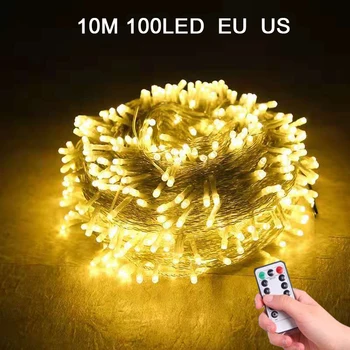 Remote10M Led String Garland Christmas Tree Fairy Light Chain Outdoor For Home Garden wedding Party New Year Holiday Decoration
Remote10M Led String Garland Christmas Tree Fairy Light Chain Outdoor For Home Garden wedding Party New Year Holiday Decoration