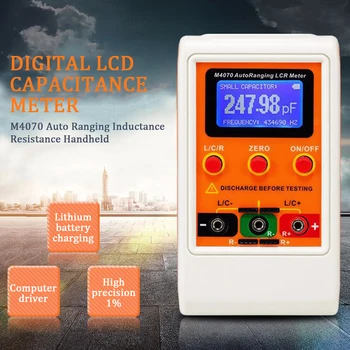 M4070 DIY Auto Ranging Digital LCD Professional Capacitance Meter Inductance Resistance With Backlight Analog Multifunction
M4070 DIY Auto Ranging Digital LCD Professional Capacitance Meter Inductance Resistance With Backlight Analog Multifunction