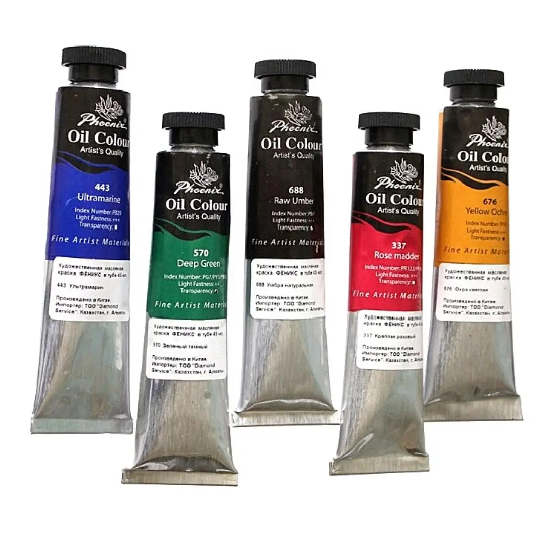 Oil paint Phoenix 50 ml. 455 церулеум | Канцтовары для офиса и дома