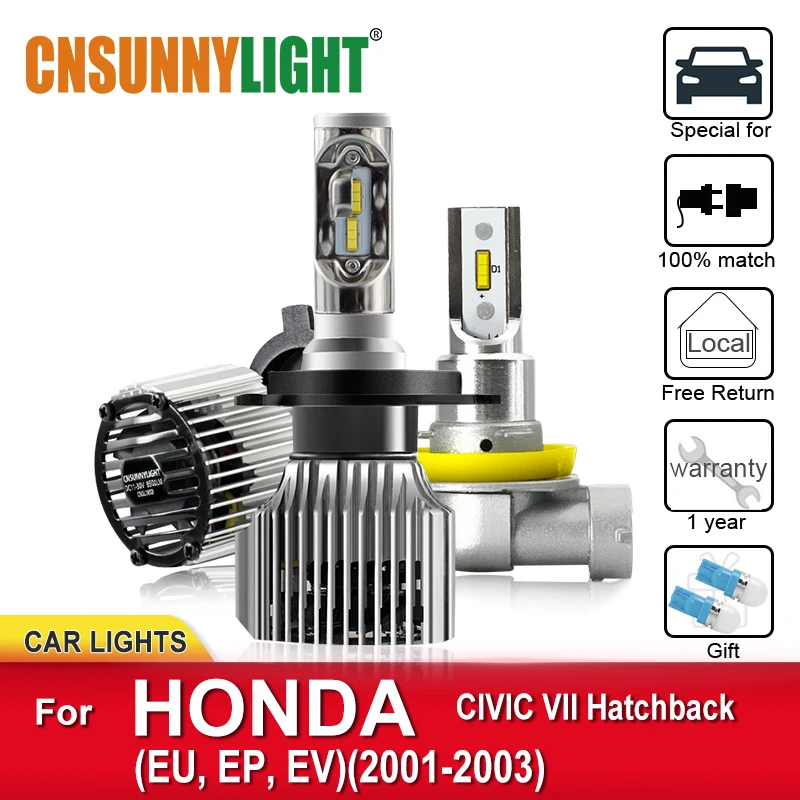 CNSUNNYLIGHT LED Car Headlamp Bulb For HONDA CIVIC VII Hatchback EU EP EV 2001-2003 Hi/Lo Beam led Auto Light Headlight Foglamp
CNSUNNYLIGHT LED Car Headlamp Bulb For HONDA CIVIC VII Hatchback EU EP EV 2001-2003 Hi/Lo Beam led Auto Light Headlight Foglamp