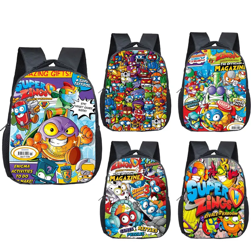 Повседневный Детский рюкзак Super Zings для детского сада детские рюкзаки начальной