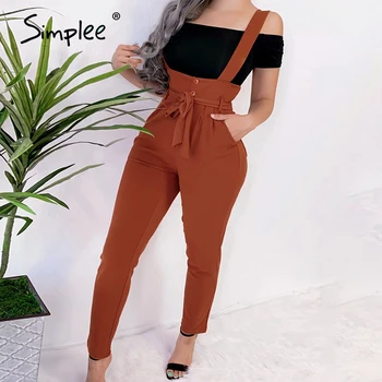Simplee Casual solid women pants Summer bow elastic sash skinny trousers Office ladies solid fashion spring summer pants 2020
Simplee Casual solid women pants Summer bow elastic sash skinny trousers Office ladies solid fashion spring summer pants 2020