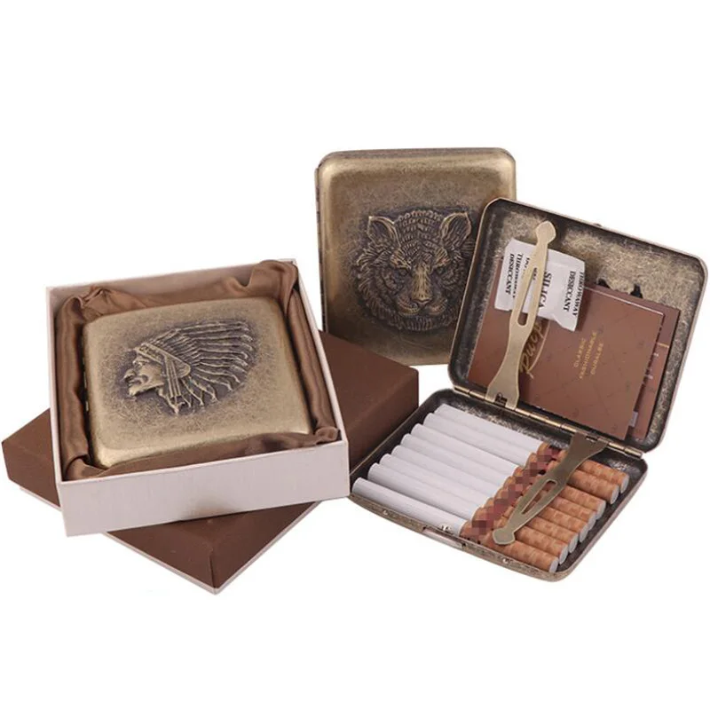 Men‘s’ Metal Cigarette Case Box with Gift Box Suite for 20 Pcs sigara tabakasi impression Design Compressive Pressure
Men‘s’ Metal Cigarette Case Box with Gift Box Suite for 20 Pcs sigara tabakasi impression Design Compressive Pressure