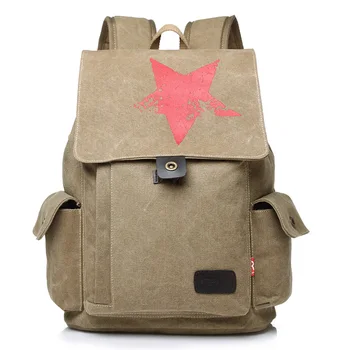 Canvas Bag Fashion Trend Ladies Backpack Casual Outdoor Travel Men's Bag Red Star Pattern Backpack Vintage Shoulder Bags
Canvas Bag Fashion Trend Ladies Backpack Casual Outdoor Travel Men's Bag Red Star Pattern Backpack Vintage Shoulder Bags