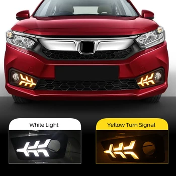 Car flashing 12V Car DRL Lamp LED Daytime Running Light Daylight With Turn Yellow Signal Function For Honda Amaze 2018 2019
Car flashing 12V Car DRL Lamp LED Daytime Running Light Daylight With Turn Yellow Signal Function For Honda Amaze 2018 2019