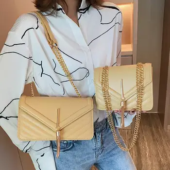 Elegant Female Tassel Square Bag 2019 Fashion Nnew High Quality PU Leather Women's Designer Handbag Chain Shoulder Messenger Bag 
Elegant Female Tassel Square Bag 2019 Fashion Nnew High Quality PU Leather Women's Designer Handbag Chain Shoulder Messenger Bag
