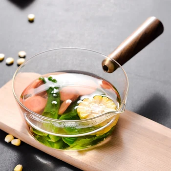 Glass Milk Pot with Wooden Handle 400Ml Cooking Pot for Salad Noodles Gas Stove Cookware
Glass Milk Pot with Wooden Handle 400Ml Cooking Pot for Salad Noodles Gas Stove Cookware