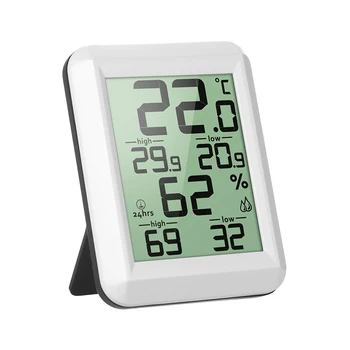 LCD Display Temperature Monitor Weather Station Digital Hygrometer Thermometer Home Desktop Humidity Meter Indoor Wireless
LCD Display Temperature Monitor Weather Station Digital Hygrometer Thermometer Home Desktop Humidity Meter Indoor Wireless
