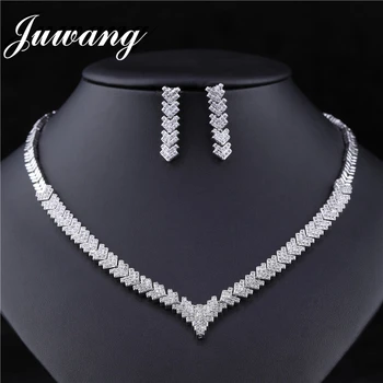 JUWANG Crystal Wedding Jewelry Set Bridal Women's Dress Accessories Wedding Necklace Earrings Classic Jewellery Bisuteria 2019
JUWANG Crystal Wedding Jewelry Set Bridal Women's Dress Accessories Wedding Necklace Earrings Classic Jewellery Bisuteria 2019