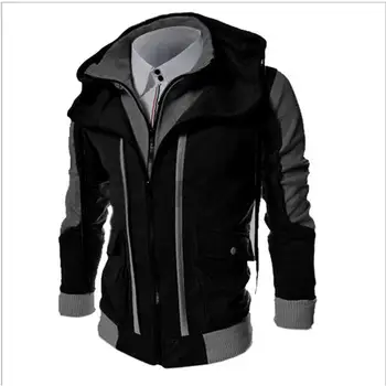 Jacket male 2019 male stitching multicolor hooded coat baseball jacket striped casual jacket men's jacket street jacket
Jacket male 2019 male stitching multicolor hooded coat baseball jacket striped casual jacket men's jacket street jacket