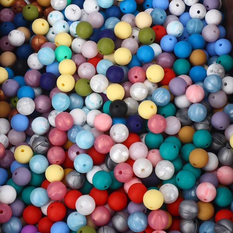 Infant Baby Teether Pacifier Chain Accesories 12mm 40Pcs/Lot DIY Chewable Teething Silicone Loose Beads Teething Beads BPA Free
Infant Baby Teether Pacifier Chain Accesories 12mm 40Pcs/Lot DIY Chewable Teething Silicone Loose Beads Teething Beads BPA Free