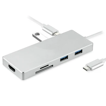 Multi-function 4K Ultra HD Video Output 3 Ports USB 3.0 HUB Type-C To HDMI TF SD Card Reader For Macbook Pro PC LHB99
Multi-function 4K Ultra HD Video Output 3 Ports USB 3.0 HUB Type-C To HDMI TF SD Card Reader For Macbook Pro PC LHB99
