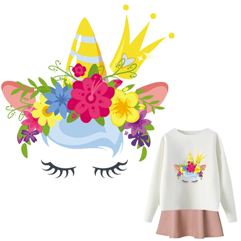 Unicorn Patch Iron-On Clothes Beautiful Flower New Design Badges Diy Accessory Washable Heat Transfer Applique Household Iron
Unicorn Patch Iron-On Clothes Beautiful Flower New Design Badges Diy Accessory Washable Heat Transfer Applique Household Iron