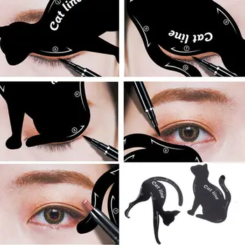 2Pcs Eye Liner Makeup Cat Eye Eyeliner Stencil New Design Eyeliner Stencil Models Eyebrow Eyes Liner Template Shaper Tools
2Pcs Eye Liner Makeup Cat Eye Eyeliner Stencil New Design Eyeliner Stencil Models Eyebrow Eyes Liner Template Shaper Tools
