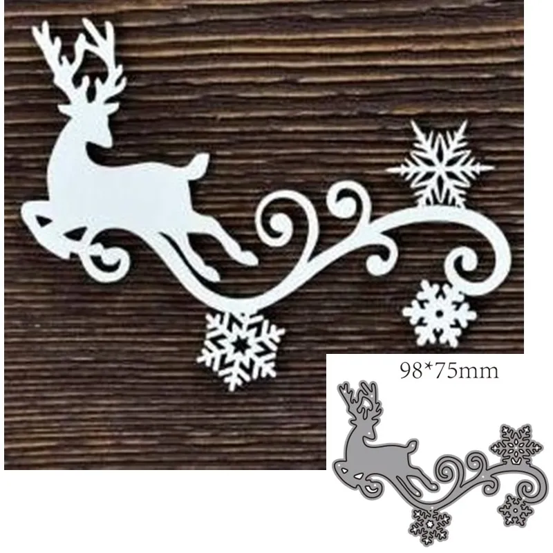 Металлические режущие штампы, штампованные формы, животные, Декоративный Рождественский олень, для скрапбукинга, бумаги, ремесленных ножей, лезвия, штампованные трафареты 
Металлические режущие штампы, штампованные формы, животные, Декоративный Рождественский олень, для скрапбукинга, бумаги, ремесленных ножей, лезвия, штампованные трафареты