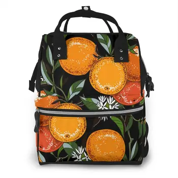 Mummy Bag Vintage Botanical Orange Tree Nappy Backpack Large Capacity Stroller Bag Mom Baby Multi-function Waterproof Diaper Bag
Mummy Bag Vintage Botanical Orange Tree Nappy Backpack Large Capacity Stroller Bag Mom Baby Multi-function Waterproof Diaper Bag