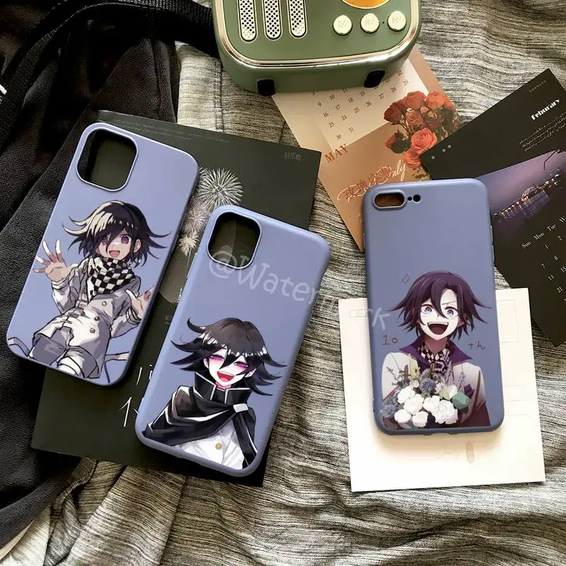 Телефонный чехол Danganronpa Kokichi Oma для IPhone 8 7 6s 6 Plus X Xr Xs 13 12 11 Pro Max темно-синий яркие