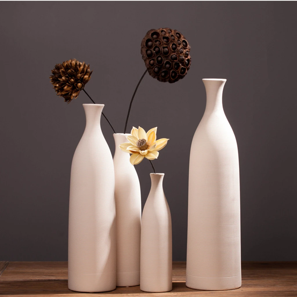 Vintage Ceramic Flower Vases Decorative Vases for Living Room Kitchen Table Home Office Centerpiece Wedding Party Decor