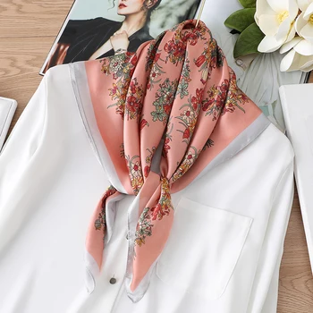 2020 New Silk Square Women Neck Scarf Shawls Elegant Floral Print Neckerchief Hair Ban Lady Foulard Hand Scarves Bandana Tie
2020 New Silk Square Women Neck Scarf Shawls Elegant Floral Print Neckerchief Hair Ban Lady Foulard Hand Scarves Bandana Tie