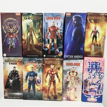 

30cm 1/6 Scale Crazy Marvel Captain America Iron Spider Man Spiderman Thor Tree Man Quinn Action Figure Model Toys Doll