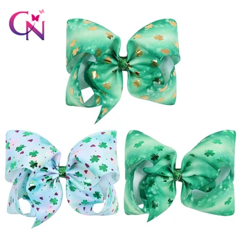 CN 6 Pcs/lot 7" Large St.Patrick's Day's Hair Bows With Clips For Kids Girls Shamrock Printed Bowknot Hairgrips Hair Accessories
CN 6 Pcs/lot 7" Large St.Patrick's Day's Hair Bows With Clips For Kids Girls Shamrock Printed Bowknot Hairgrips Hair Accessories
