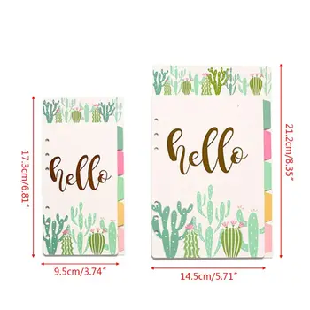 1Set A5 A6 Loose Leaf Notebook Divider 6 Hole Index Separator Binder Stationery M5TB
1Set A5 A6 Loose Leaf Notebook Divider 6 Hole Index Separator Binder Stationery M5TB