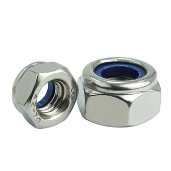luhuichang Nylon Lock Nut 304 Stainless Steel Hex Hexagon Locknut M3 M4 M5 M6 M8 M10 M12 M14 Nylon Nut DIN985
luhuichang Nylon Lock Nut 304 Stainless Steel Hex Hexagon Locknut M3 M4 M5 M6 M8 M10 M12 M14 Nylon Nut DIN985