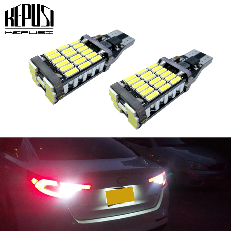 2x Super Bright T15 W16W 45SMD 4014 LED Car Auto Canbus Reverse Light Reversing Lighting Back Up Lamp led Car light Xenon White
2x Super Bright T15 W16W 45SMD 4014 LED Car Auto Canbus Reverse Light Reversing Lighting Back Up Lamp led Car light Xenon White