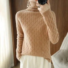 High-Neck 100% Pure Wool Sweater Women 2021 New Autumn and Winter Grid Warm Pullover Sweater Waist Slimming Knitted Long Sleeves
High-Neck 100% Pure Wool Sweater Women 2021 New Autumn and Winter Grid Warm Pullover Sweater Waist Slimming Knitted Long Sleeves