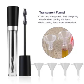 2pcs 7.5ml Silver Empty Mascara Tube & 2pcs 10ml Black Empty Mascara Tube & 4pcs Funnels for Castor Oil
2pcs 7.5ml Silver Empty Mascara Tube & 2pcs 10ml Black Empty Mascara Tube & 4pcs Funnels for Castor Oil