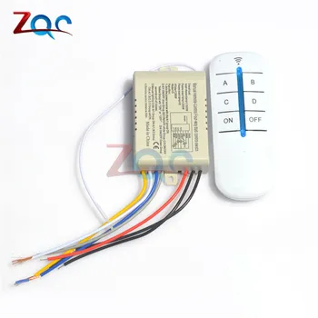 Digital Wireless Remote Control LED Switch RF Remote Control LED Light Switch 4 Way Relay 220V 50/60Hz for Ceiling LED Lamp Bulb
Digital Wireless Remote Control LED Switch RF Remote Control LED Light Switch 4 Way Relay 220V 50/60Hz for Ceiling LED Lamp Bulb