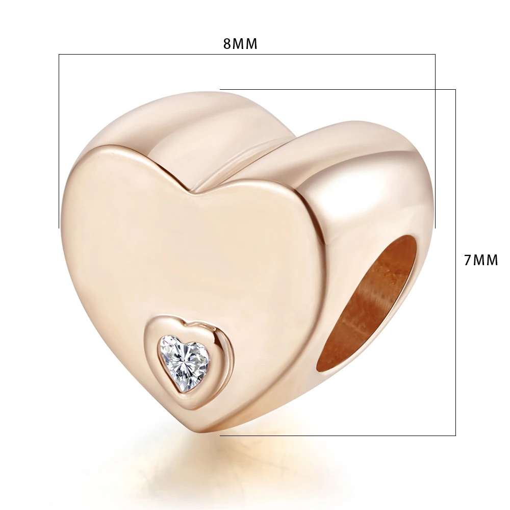 DIY Jewelry Making Friendship Heart Charms For 925 Silver Bracelets For Woman Beads For Jewelry Making Rose Gold Charm
DIY Jewelry Making Friendship Heart Charms For 925 Silver Bracelets For Woman Beads For Jewelry Making Rose Gold Charm