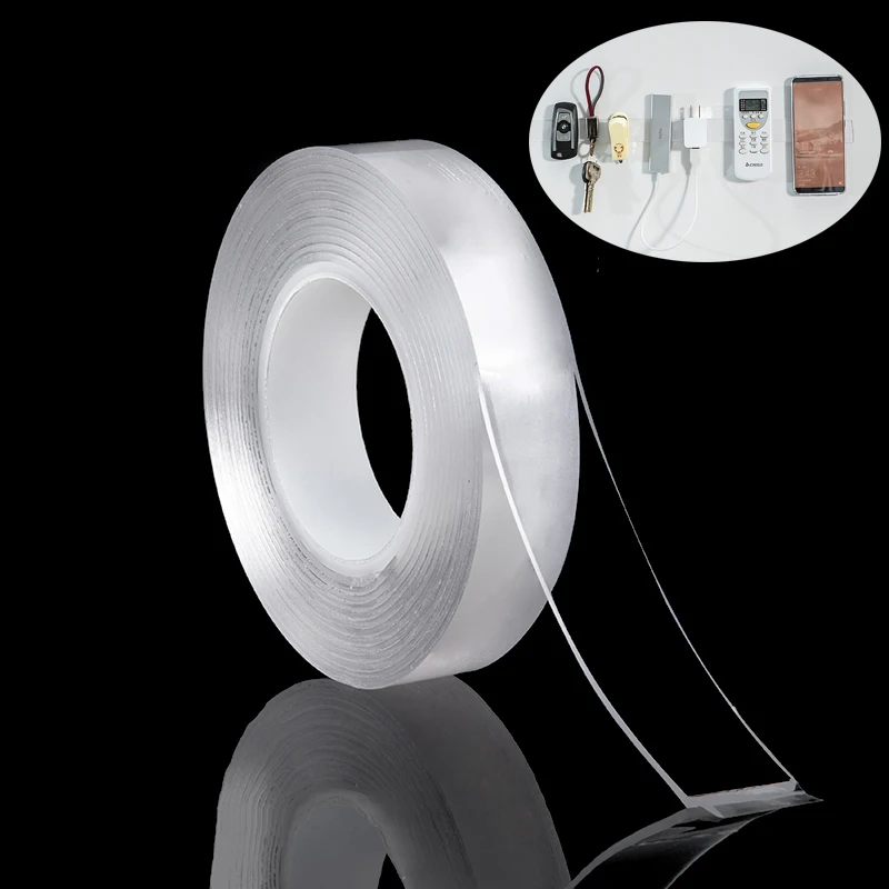 1/3/5M Double Sided Nano Magic Tape Tape Transparent No Trace Acrylic Reusable Waterproof Adhesive Tape Cleanable Drop shipping
1/3/5M Double Sided Nano Magic Tape Tape Transparent No Trace Acrylic Reusable Waterproof Adhesive Tape Cleanable Drop shipping
