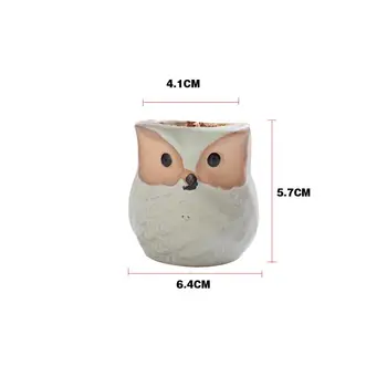 6pcs Ceramic Owl Flower Pots Planters Flowing Glaze Base Serial Set Ceramic Planter Desk Flower Pot Cute Design Succulent Pot
6pcs Ceramic Owl Flower Pots Planters Flowing Glaze Base Serial Set Ceramic Planter Desk Flower Pot Cute Design Succulent Pot