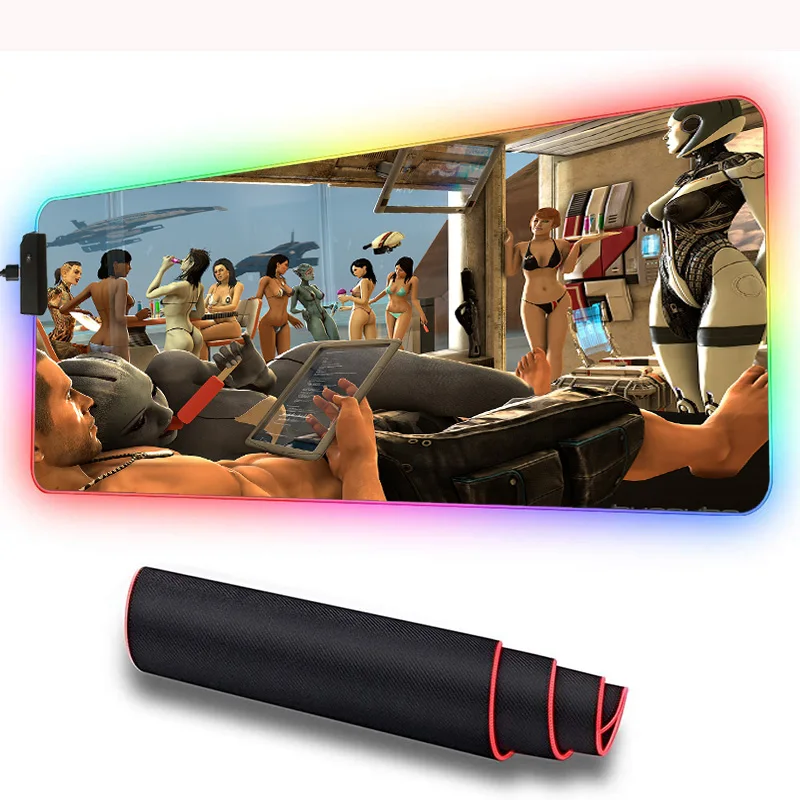 Sexy Anime RGB Soft Large Gaming Mouse Pad Oversize Glowing Led Extended Mousepad Non-Slip Rubber Base Computer Keyboard Pad Mat
Sexy Anime RGB Soft Large Gaming Mouse Pad Oversize Glowing Led Extended Mousepad Non-Slip Rubber Base Computer Keyboard Pad Mat