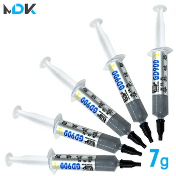 5PCS GD900 7g Thermal Conductive Grease Paste Silicone Plaster Heat Sink Compound High Performance Gray Net Weight 7 Grams
5PCS GD900 7g Thermal Conductive Grease Paste Silicone Plaster Heat Sink Compound High Performance Gray Net Weight 7 Grams
