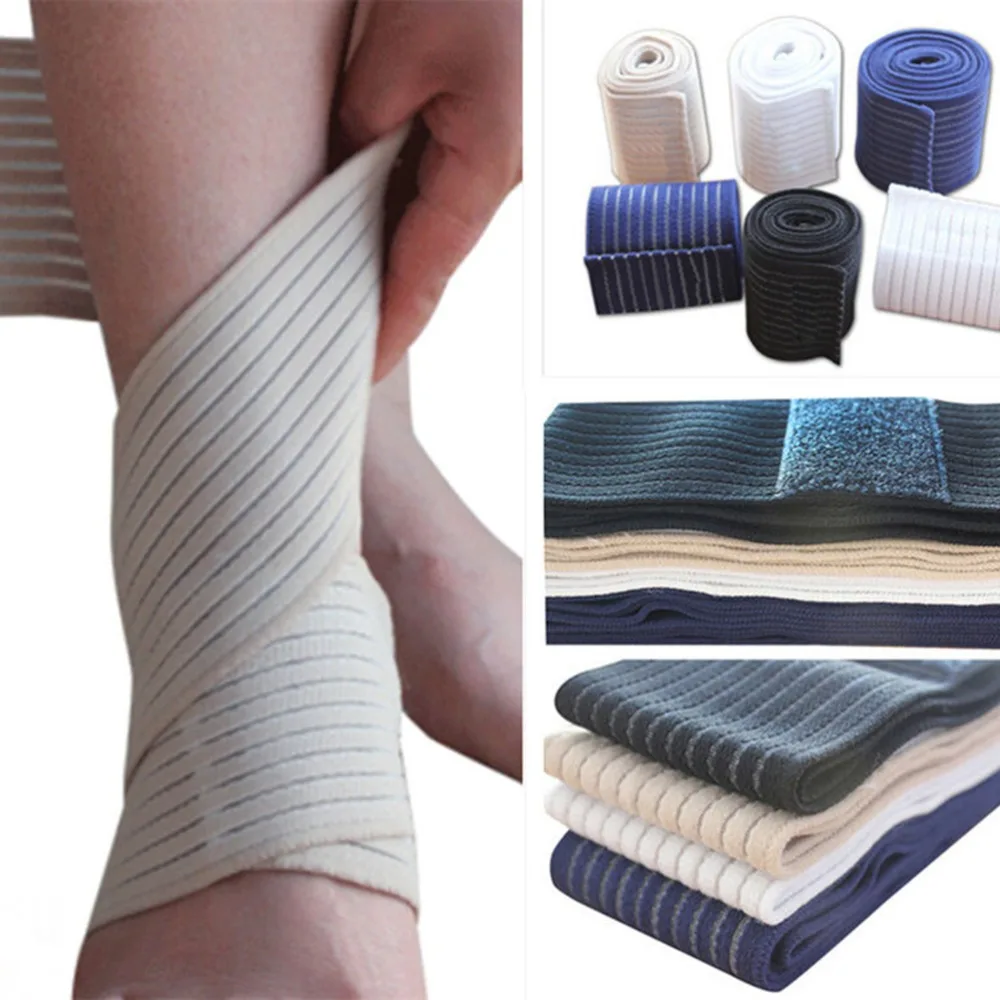 Фото 1Pc Elastic Bandage Tape Sport Knee Support Strap Pads Protector Band For Joelheira Ankle Leg Wrist Wrap | Красота и здоровье