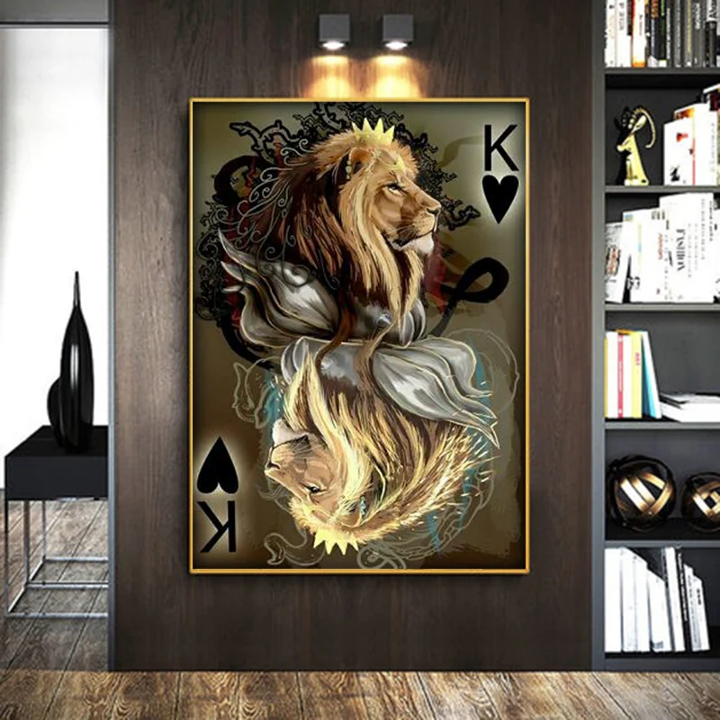 abstract Lion Poker Canvas Painting Animal Posters and Prints Cuadros Wall Art Picture for Living Room Modern Home Decor Cuadros
abstract Lion Poker Canvas Painting Animal Posters and Prints Cuadros Wall Art Picture for Living Room Modern Home Decor Cuadros