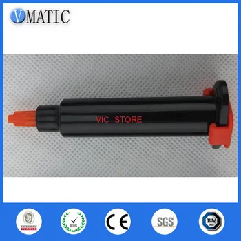 

High Quality 10 Sets 55cc/ 55ml Black Pneumatic Glue Dispensing Syringe Barrel With Piston Syringe Cap/Stopper & End Cover