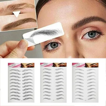 18 Types 6D Eyebrow Tattoo Sticker False Eyebrows Waterproof Lasting Makeup One Time Water-based Eye Brow Stickers Cosmetics Hot
18 Types 6D Eyebrow Tattoo Sticker False Eyebrows Waterproof Lasting Makeup One Time Water-based Eye Brow Stickers Cosmetics Hot