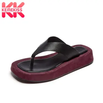 KemeKiss Women Sandals Shoes Nice Real Genuine Leather Slippers Flat Heels Platform Shoes Women Outdoor Footwear Size 34-40
KemeKiss Women Sandals Shoes Nice Real Genuine Leather Slippers Flat Heels Platform Shoes Women Outdoor Footwear Size 34-40