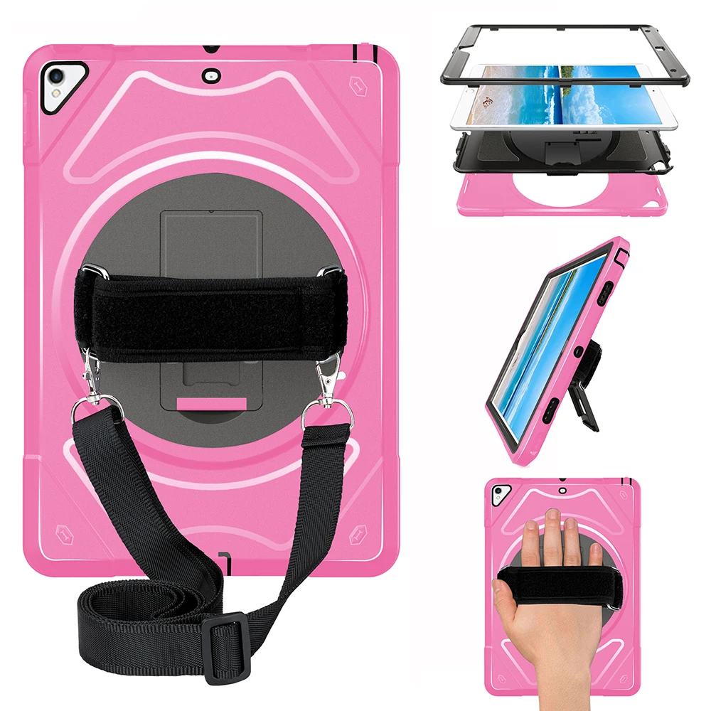 Heavy Duty Shockproof Case For iPad Pro 10.5 A1701 A1709 Funda with Hand Strap Kickstand Protection Shell MTL02
Heavy Duty Shockproof Case For iPad Pro 10.5 A1701 A1709 Funda with Hand Strap Kickstand Protection Shell MTL02