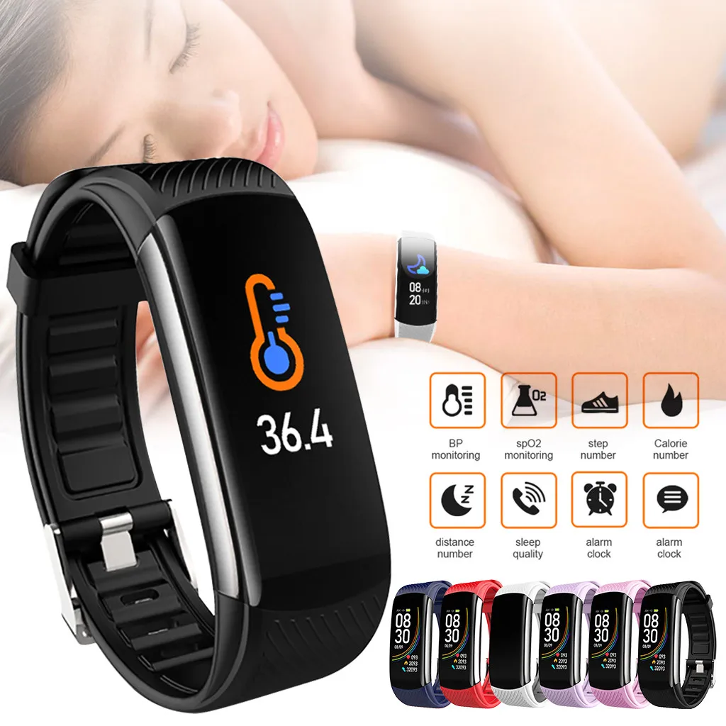 smart watch Sports Fitness Temperature Measurement Wristband Smart Watch For Android And iOS | Электроника