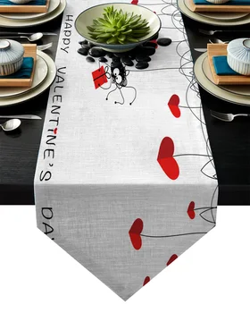 Spider Love Heart Happy Valentine'S Day Table Runner Table Flag Home Party Decorative Tablecloth Table Runners 
Spider Love Heart Happy Valentine'S Day Table Runner Table Flag Home Party Decorative Tablecloth Table Runners