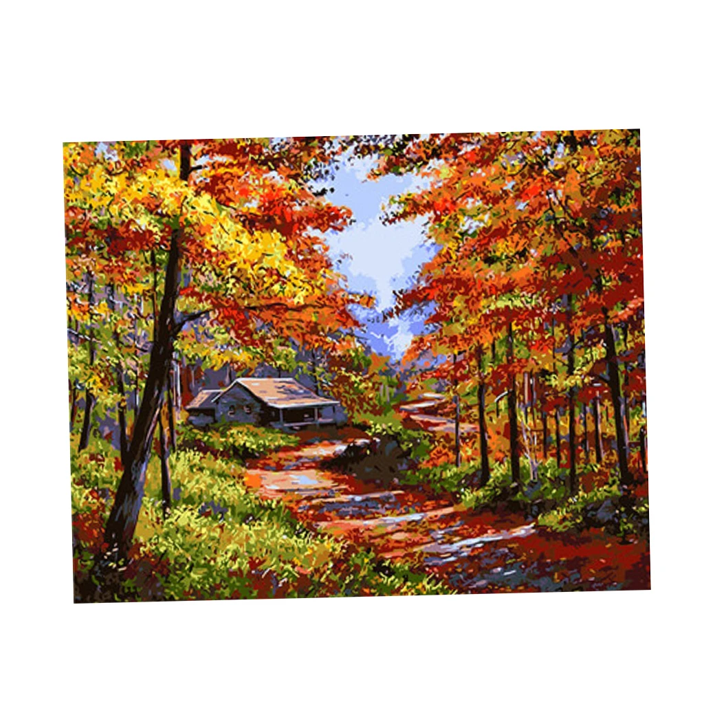 DIY Oil Painting Paint by Number Kit On Canvas Wall Art Poster Picture New Year Decor Gift 16x20'' Frameless DIY Oil Painting Paint by Number Kit On Canvas Wall Art Poster Picture New Year Decor Gift 16x20'' Frameless