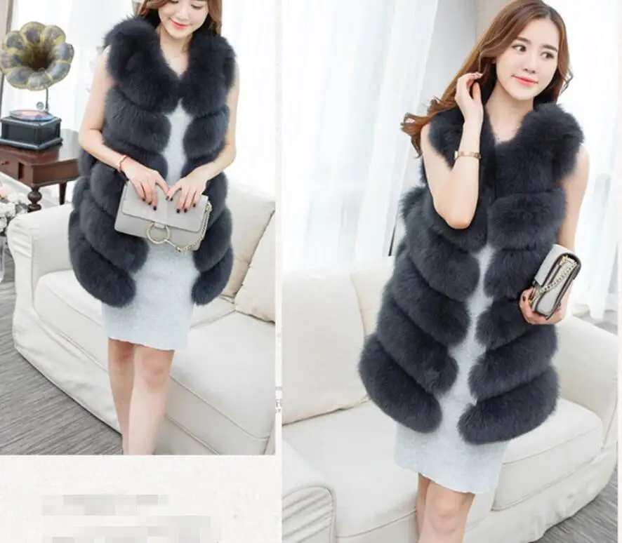 2020 new arrival Faux Fur Vest Fashion Women Sleeveless Long fur Jacket Gilet Fourrure manteau Fox raccoon warm S-4XL
2020 new arrival Faux Fur Vest Fashion Women Sleeveless Long fur Jacket Gilet Fourrure manteau Fox raccoon warm S-4XL