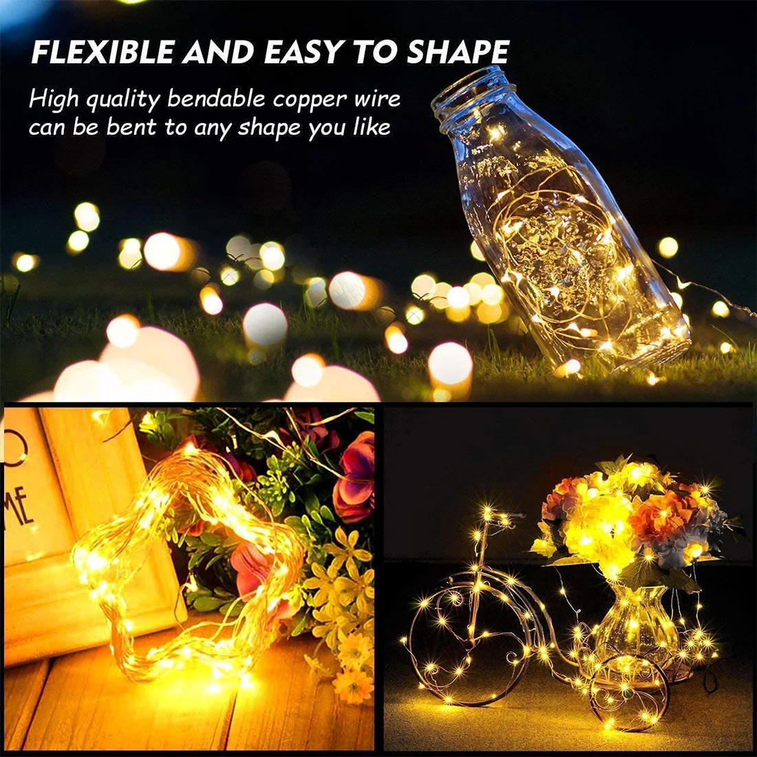 Fairy Lights 100LED String Lights Remote Control Twinkle String Lights USB 5m/10m/20m Festive Outdoor Copper String Light
Fairy Lights 100LED String Lights Remote Control Twinkle String Lights USB 5m/10m/20m Festive Outdoor Copper String Light
